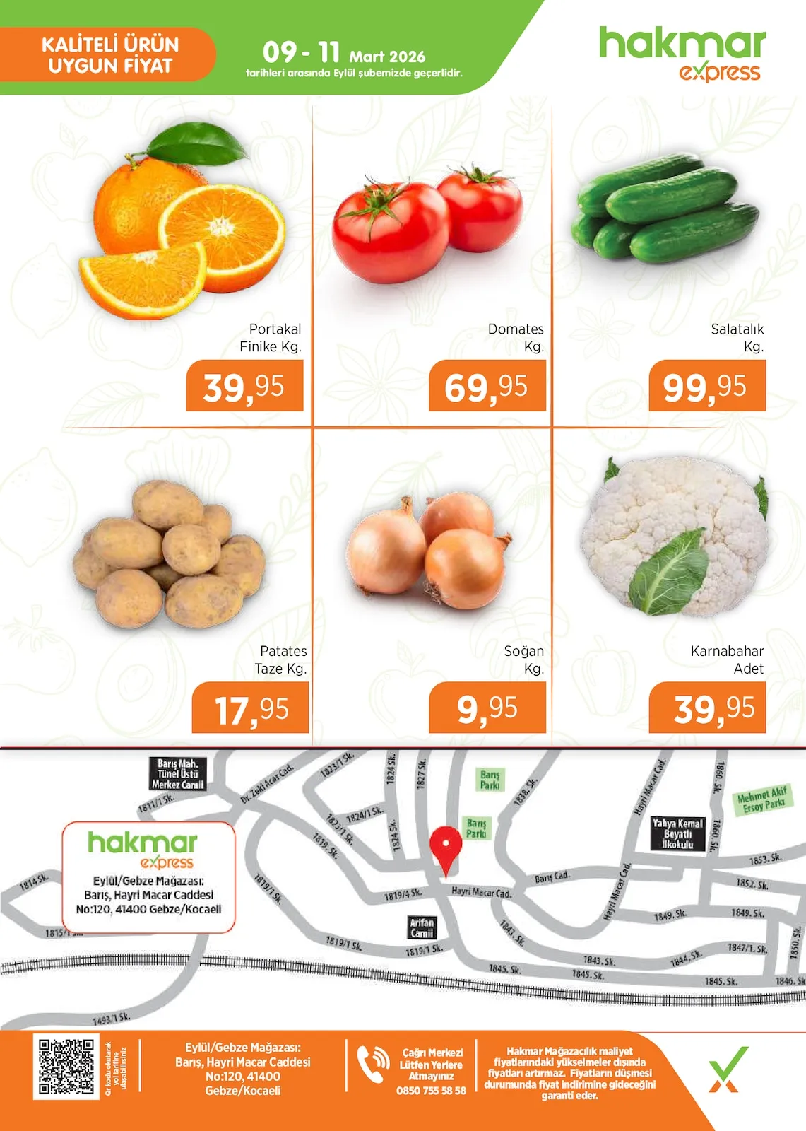 Hakmar Hakmar Express 9 Mart 2026 Aktüel Kataloğu sayfa 4: Soğan Kg., Portakal Finike Kg.