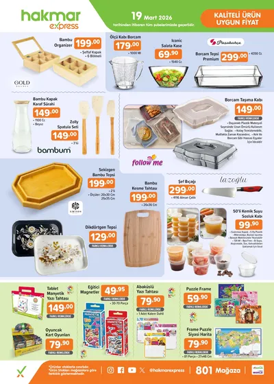 Hakmar Express 19 Mart 2026 Aktüel Kataloğu