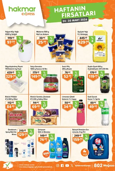 Hakmar Express 24 Mart 2026 Aktüel Kataloğu broşürü