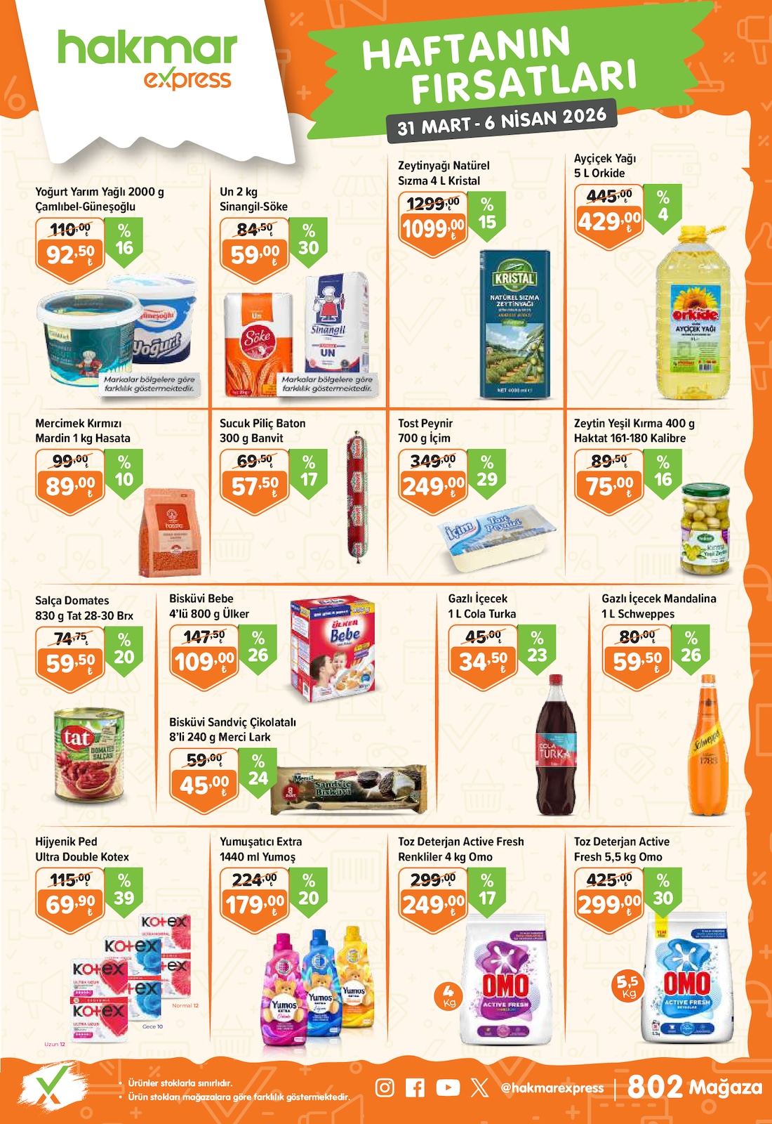 Hakmar Express 31 Mart 2026 Aktüel Kataloğu broşürü