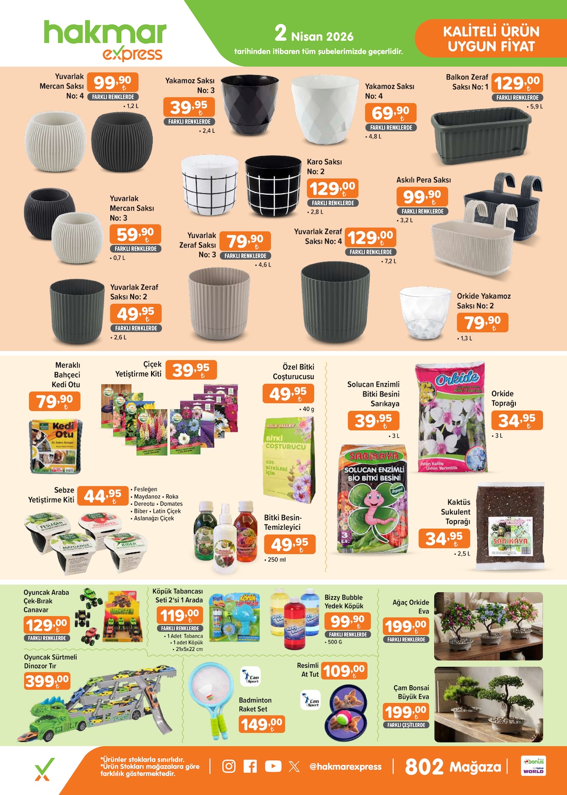 Hakmar Express 2 Nisan 2026 Aktüel Kataloğu broşürü