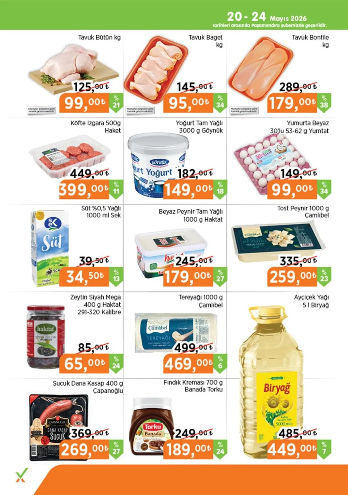 Hakmar Hakmar Express 20 Mayıs 2026 Aktüel Kataloğu sayfa 2: Goynuk Yogurt Tam Yagli 3000G, Haktat Beyaz Peynir Tam Yagli 1000G