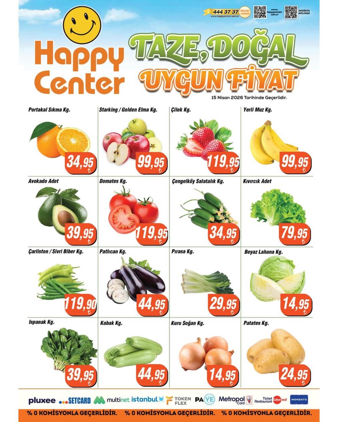 Happy Center 15 Nisan 2026 Aktüel Kataloğu