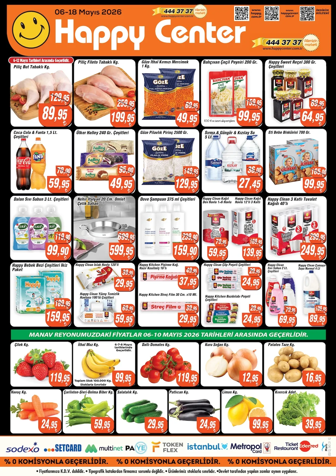 Happy Happy Center 6 Mayıs 2026 Aktüel Kataloğu sayfa 8: Bahcivan Keci Peyniri 200Gr, Eti Bebek Biskuvisi 700Gr