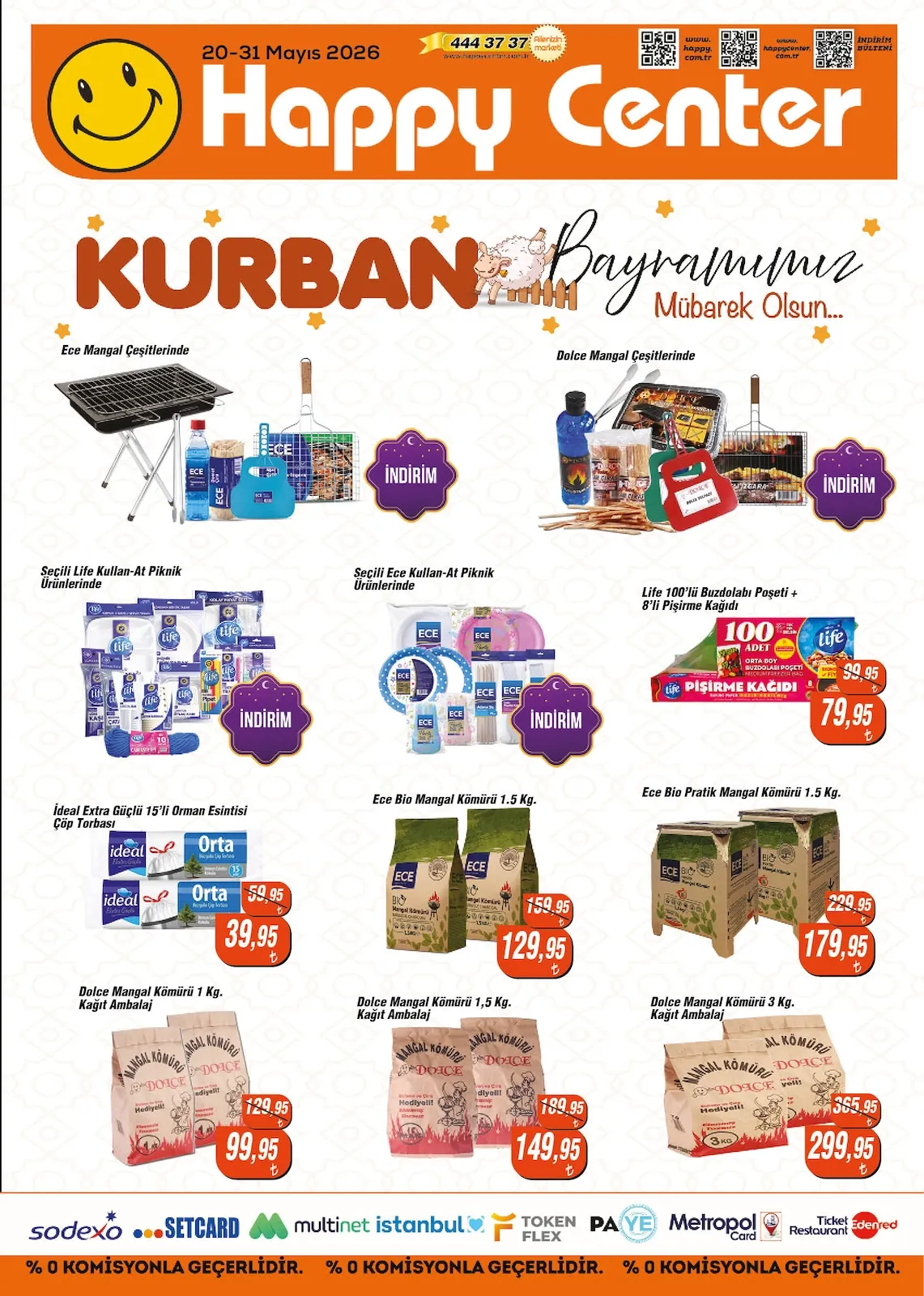 Happy Happy Center 20 Mayıs 2026 Aktüel Kataloğu sayfa 12: Ece Bio Pratik Mangal Kömürü 1.5 Kg., Ece Bio Mangal Kömürü 1.5 Kg.
