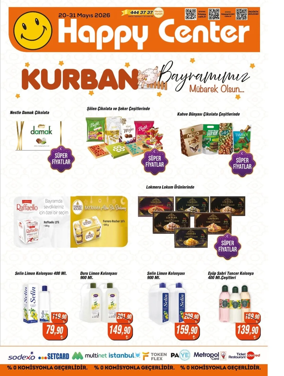 Happy Happy Center 20 Mayıs 2026 Aktüel Kataloğu sayfa 13: Selin Limon Kolonyasi 400 Ml, Duru Limon Kolonyasi 900 Ml