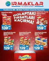 İrmaklar Irmaklar Market 9 Mart 2026 Aktüel Kataloğu sayfa 1: Superfresh Kalamar Tava 500 Gr., Superfresh Kalamar Tava 1000 Gr.