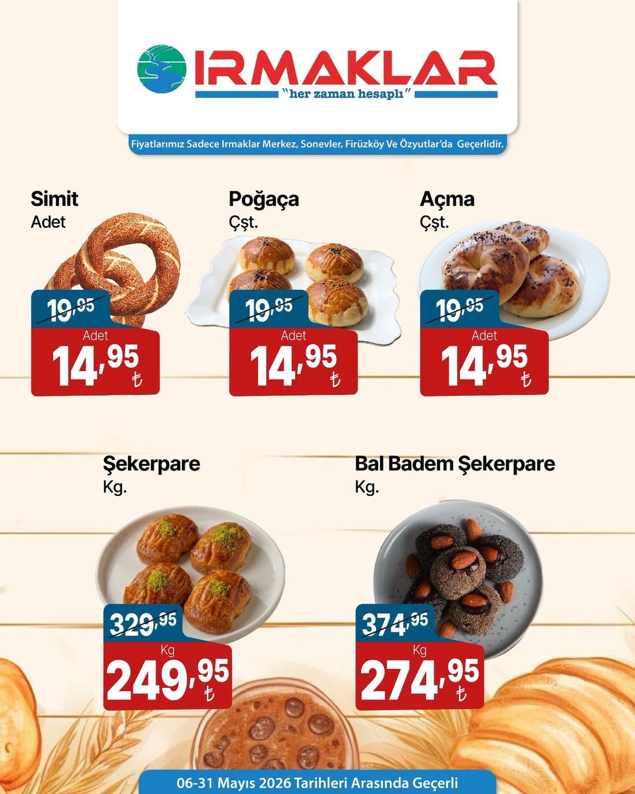 Irmaklar Market 6 Mayıs 2026 Aktüel Kataloğu