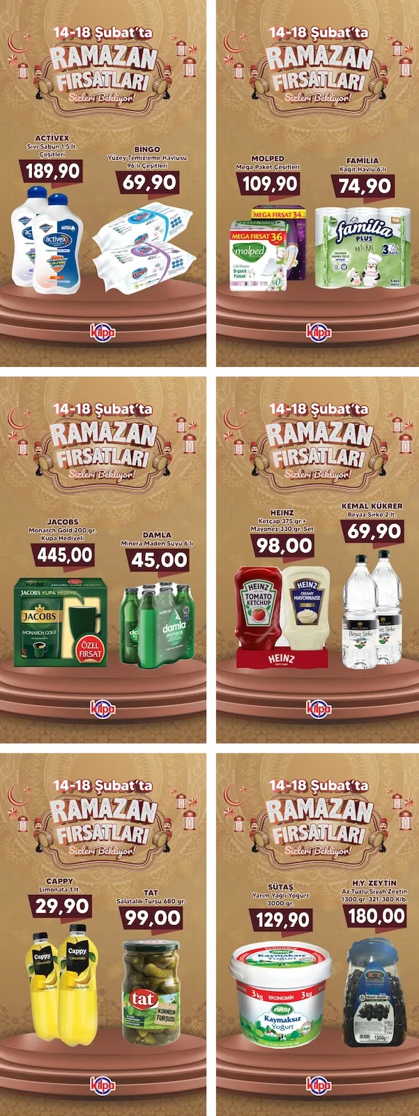 Kilpa Kilpa Market 14 Şubat 2026 Aktüel Kataloğu sayfa 3: Jacobs Monarch Gold 200 Gr. Kupa Hediyeli, Sütaş Yarım Yağlı Yoğurt 3000 Gr.