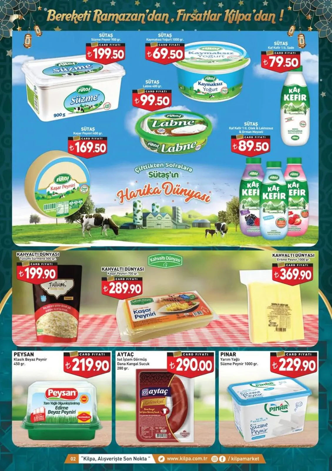 Kilpa Kilpa Market 3 Mart 2026 Aktüel Kataloğu sayfa 2: Uni Baby Aile Islak Havlu 90'Lı, Selpak Yağ Emici Kağıt Havlu 6'Lı