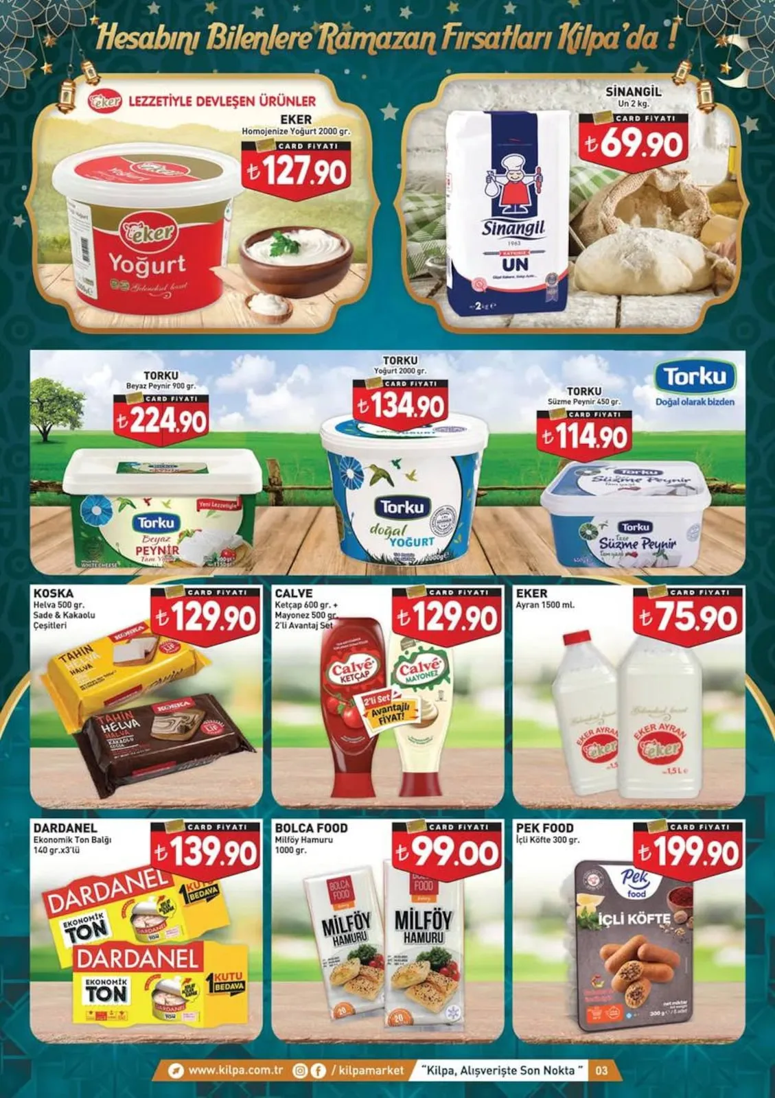 Kilpa Kilpa Market 3 Mart 2026 Aktüel Kataloğu sayfa 3: Vileda Bulaşık Süngeri 5'Li, Pronto Ahşap Temizleyici 750 Ml + 750 Ml