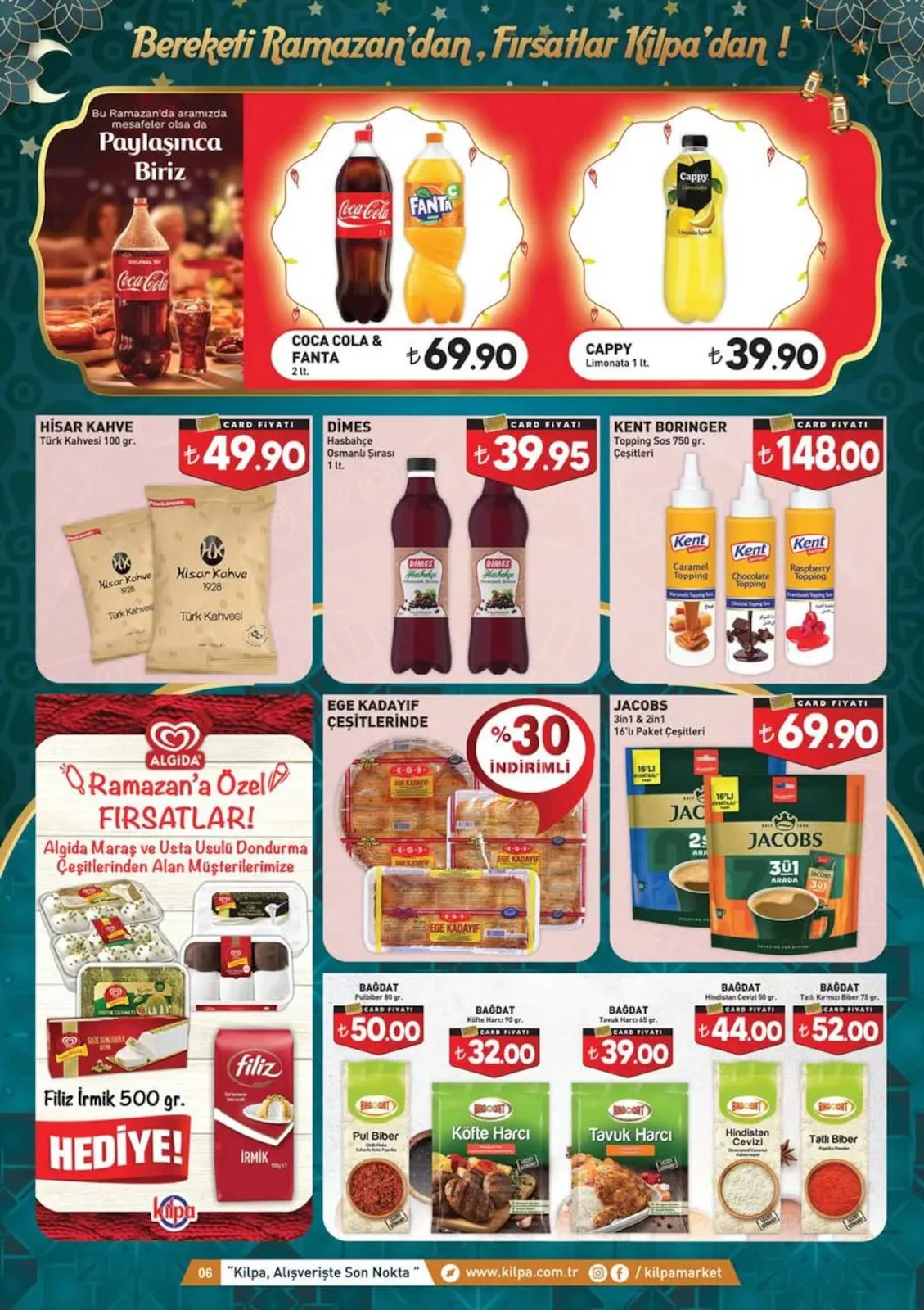 Kilpa Kilpa Market 3 Mart 2026 Aktüel Kataloğu sayfa 6: Papia Tuvalet Kağıdı 16'Lı, Papia Platinum Mendil 125'Li