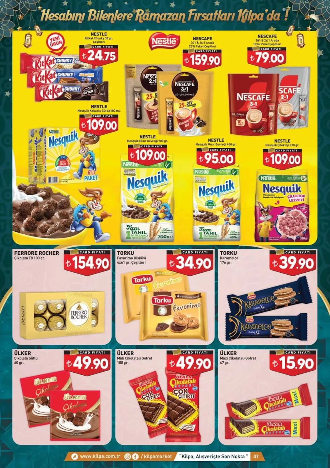 Kilpa Kilpa Market 3 Mart 2026 Aktüel Kataloğu sayfa 7: Tursil Jel 53 Yıkama, Bref Power Aktiv Quattro 4X50 Gr