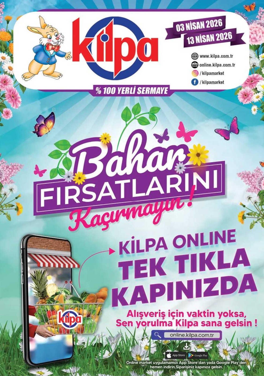 Kilpa Market 3 Nisan 2026 Aktüel Kataloğu broşürü