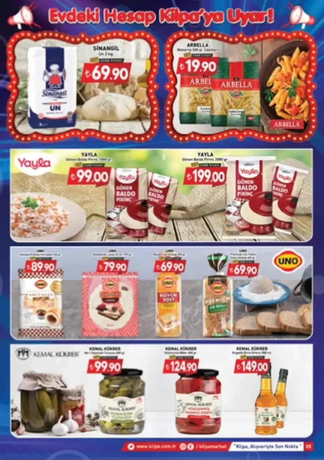 Kilpa Kilpa Market 3 Mayıs 2026 Aktüel Kataloğu sayfa 4: Kemal Kükrer Rende Kekikli Biber 650 Gr, Kemal Kükrer Organik Elma Sirkesi 500 Ml