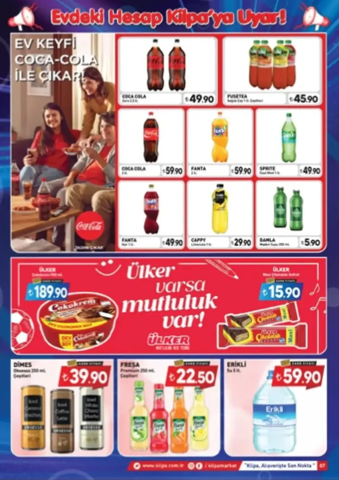 Kilpa Kilpa Market 3 Mayıs 2026 Aktüel Kataloğu sayfa 6: Fanta 2 L., Sprite Cool Mint 1.5 L.