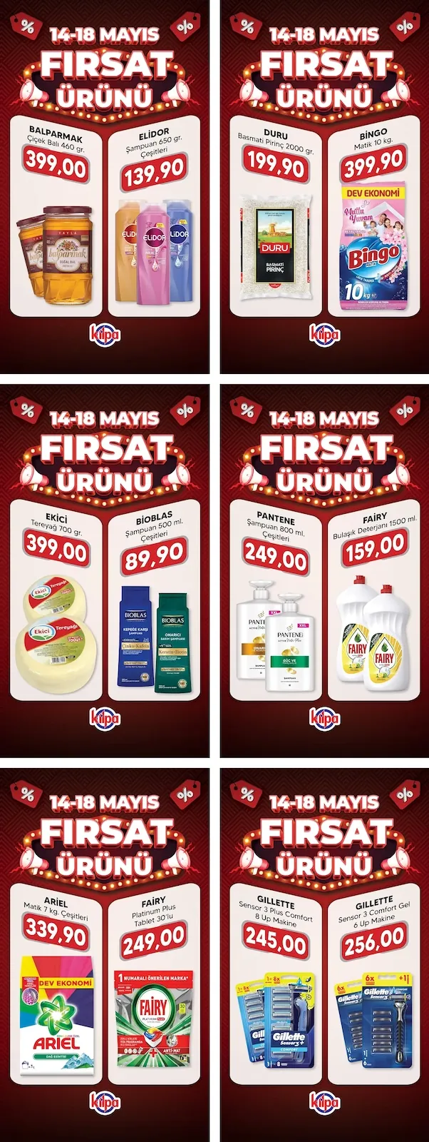 Kilpa Kilpa Market 14 Mayıs 2026 Aktüel Kataloğu sayfa 2: Gillette Sensor 3 Comfort Gel 6 Up Makine, Gillette Sensor 3 Plus Comfort 8 Up Makine