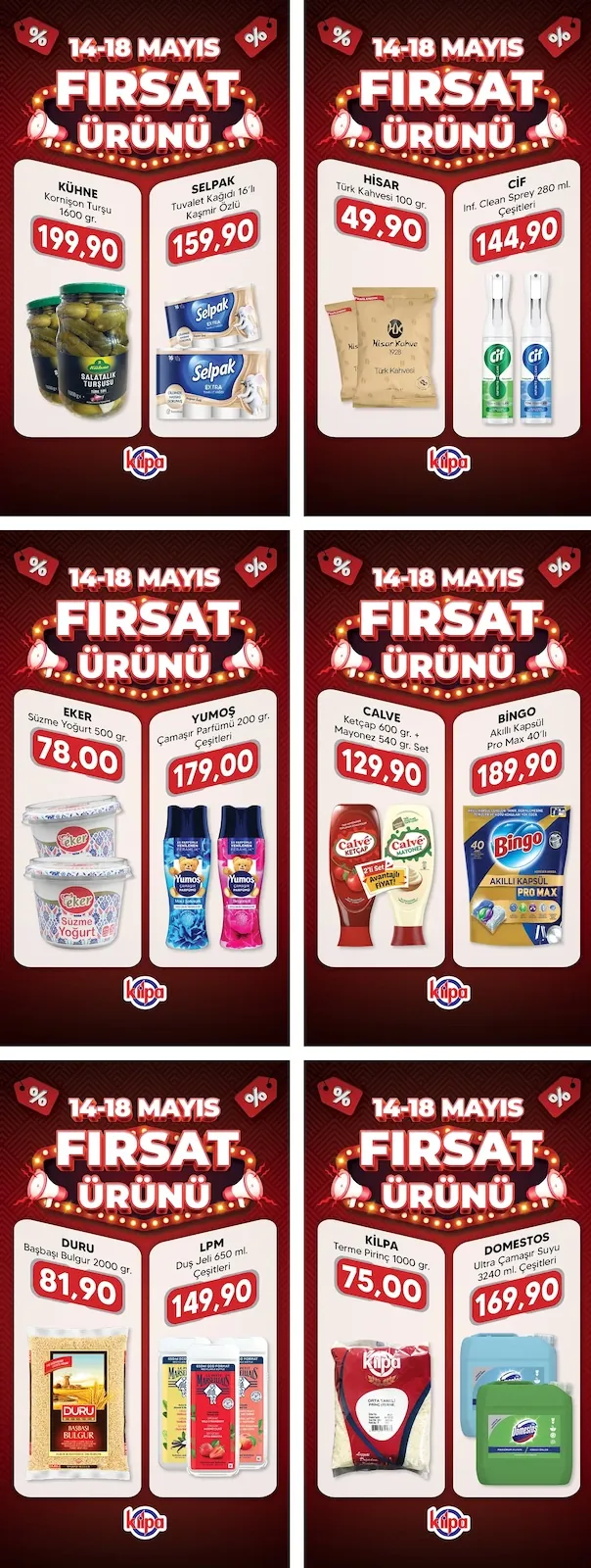 Kilpa Kilpa Market 14 Mayıs 2026 Aktüel Kataloğu sayfa 4: Bingo Akıllı Kapsül Pro Max 40'Lı, Calve Ketçap 600 Gr.+ Mayonez 540 Gr. Set