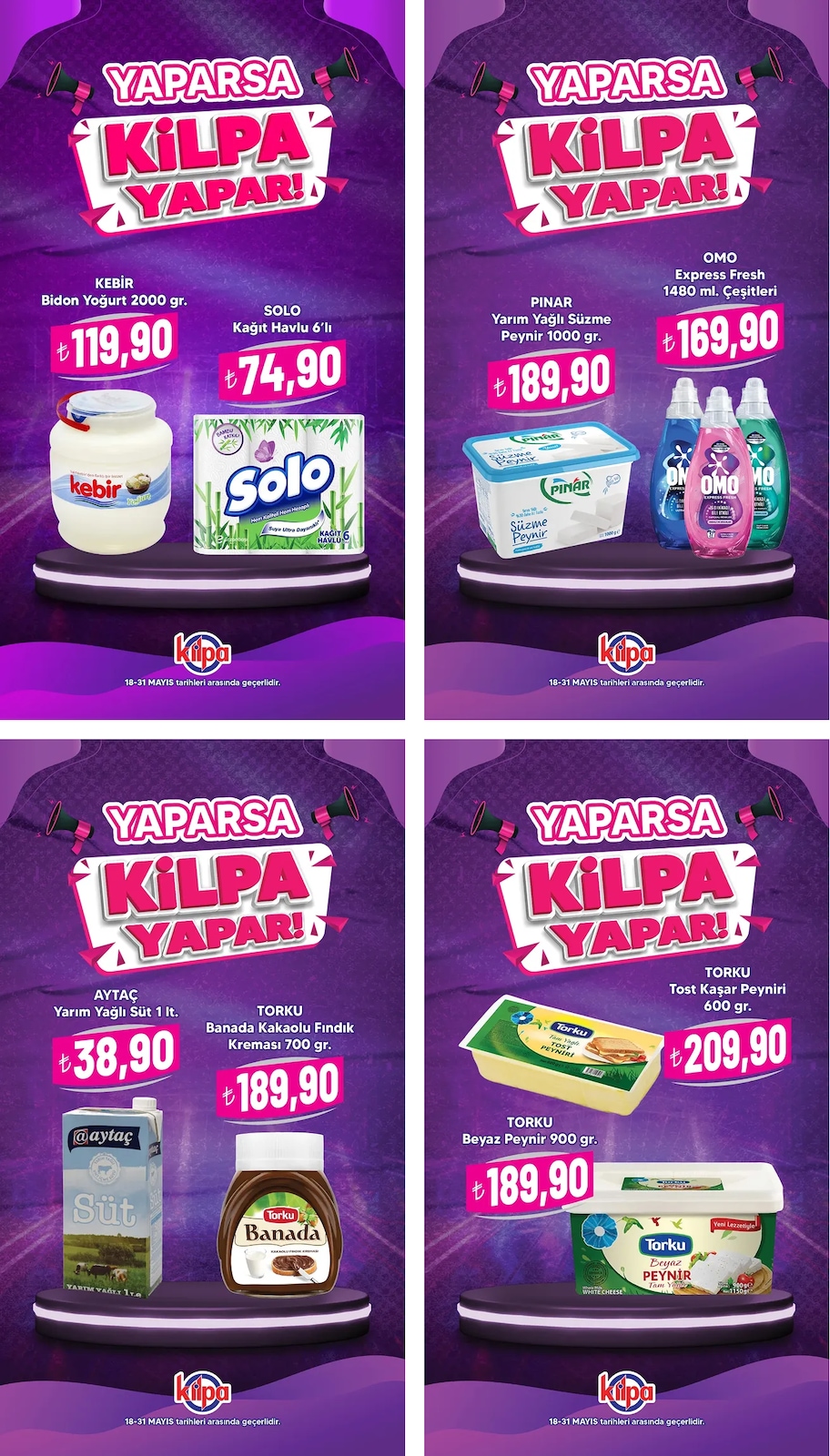 Kilpa Market 18 Mayıs 2026 Aktüel Kataloğu broşürü