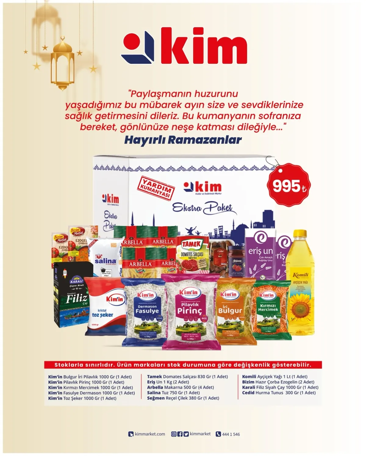 Kim Kim Market 9 Şubat 2026 Aktüel Kataloğu sayfa 1: Kim Yardım Kumanyası Ekstra Paket, Kim Yardım Kumanyası Ekstra Paket