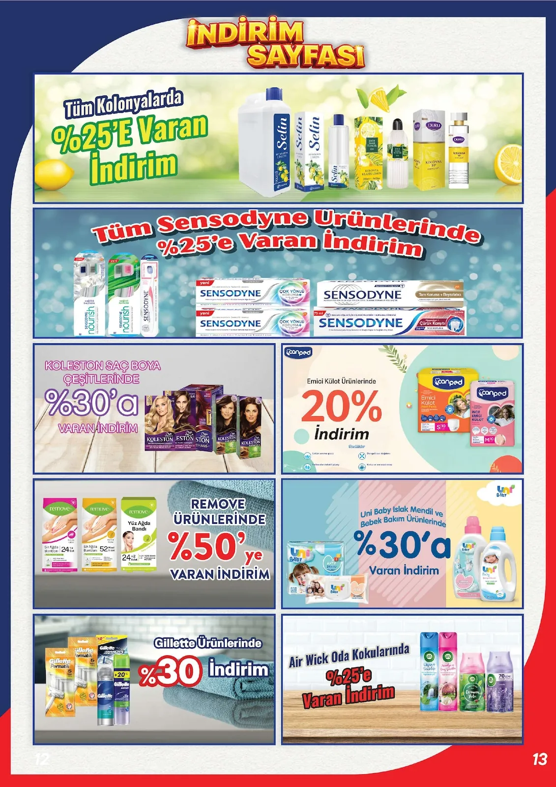 Kim Kim Market 14 Mart 2026 Aktüel Kataloğu sayfa 13: Gillette Ürünleri, Koleston Saç Boya Çeşitleri