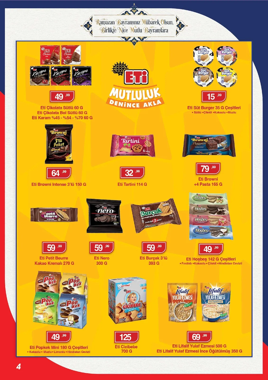 Kim Kim Market 14 Mart 2026 Aktüel Kataloğu sayfa 4: Eti Burçak 3'Lü 393 G, Eti Nero 300 G