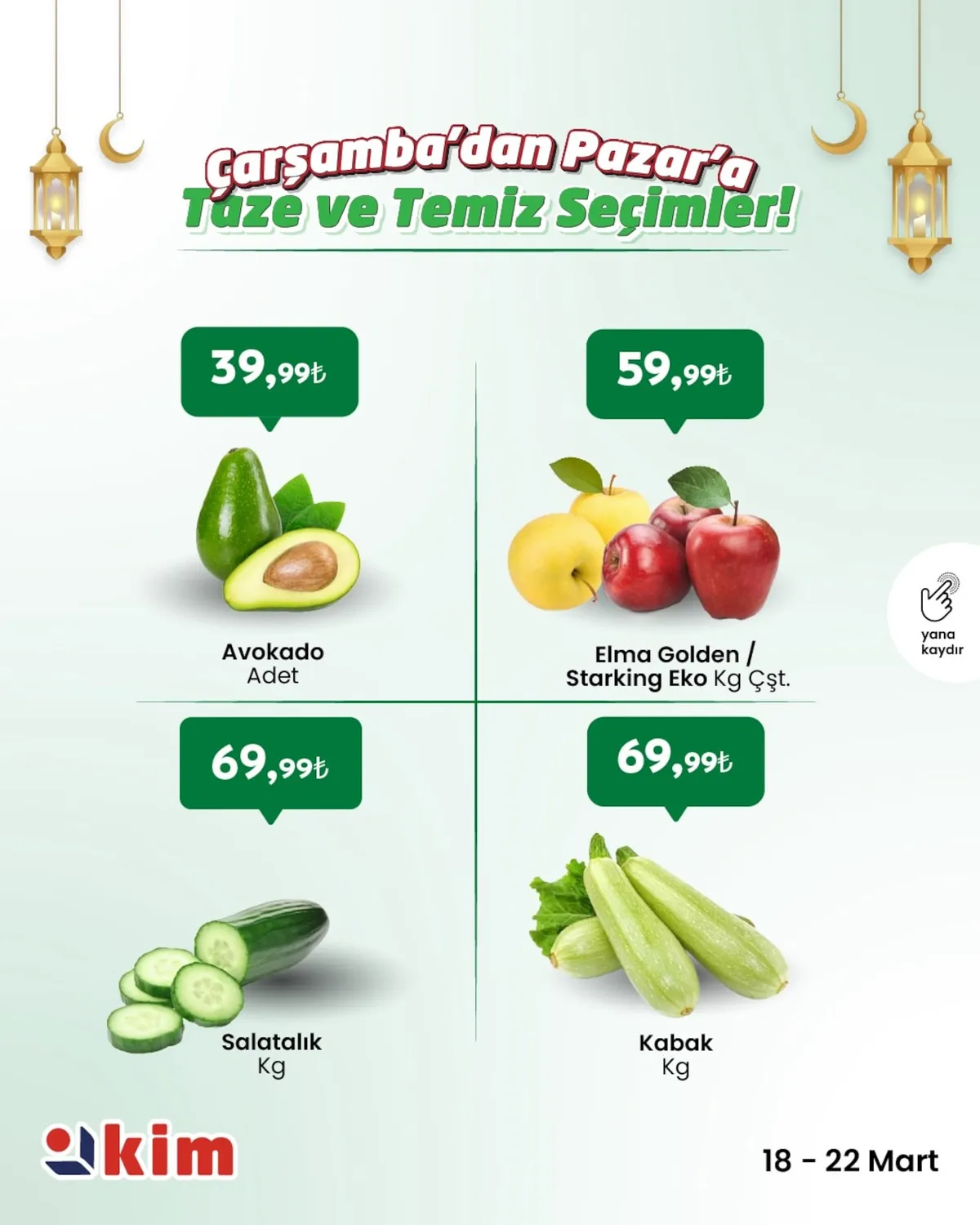 Kim Kim Market 18 Mart 2026 Aktüel Kataloğu sayfa 2: Kabak Kg