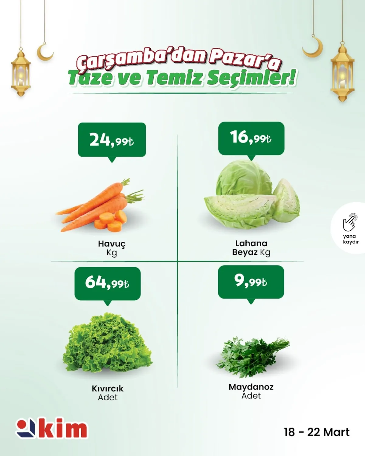 Kim Kim Market 18 Mart 2026 Aktüel Kataloğu sayfa 3: Kıvırcık Adet