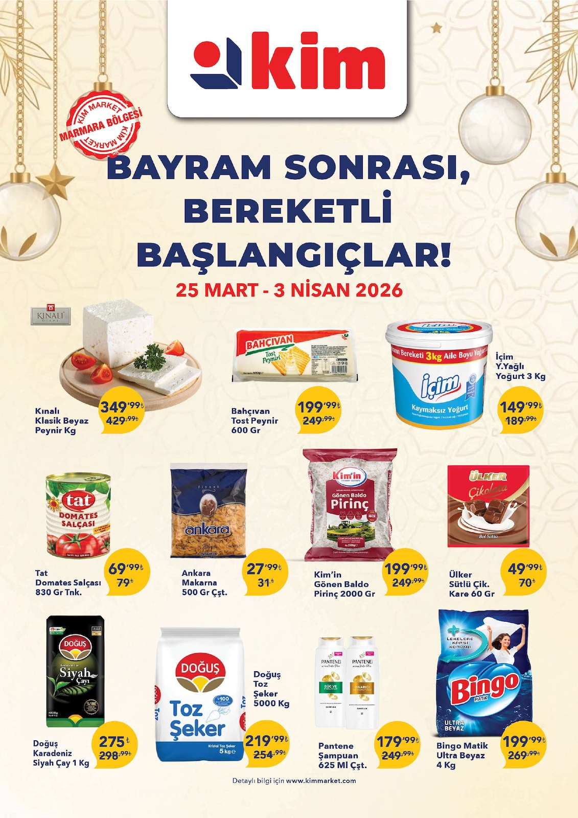 Kim Market 25 Mart 2026 Aktüel Kataloğu broşürü