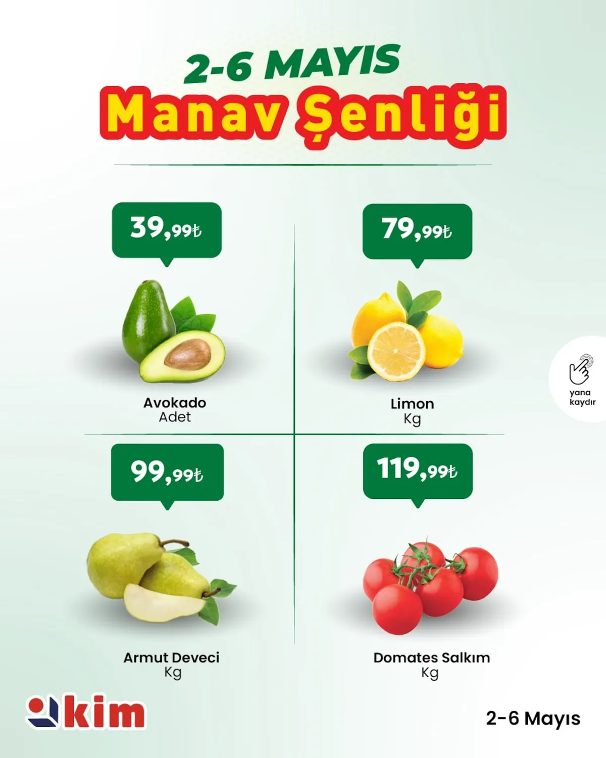 Kim Kim Market 2 Mayıs 2026 Aktüel Kataloğu sayfa 2: Domates Salım Kg