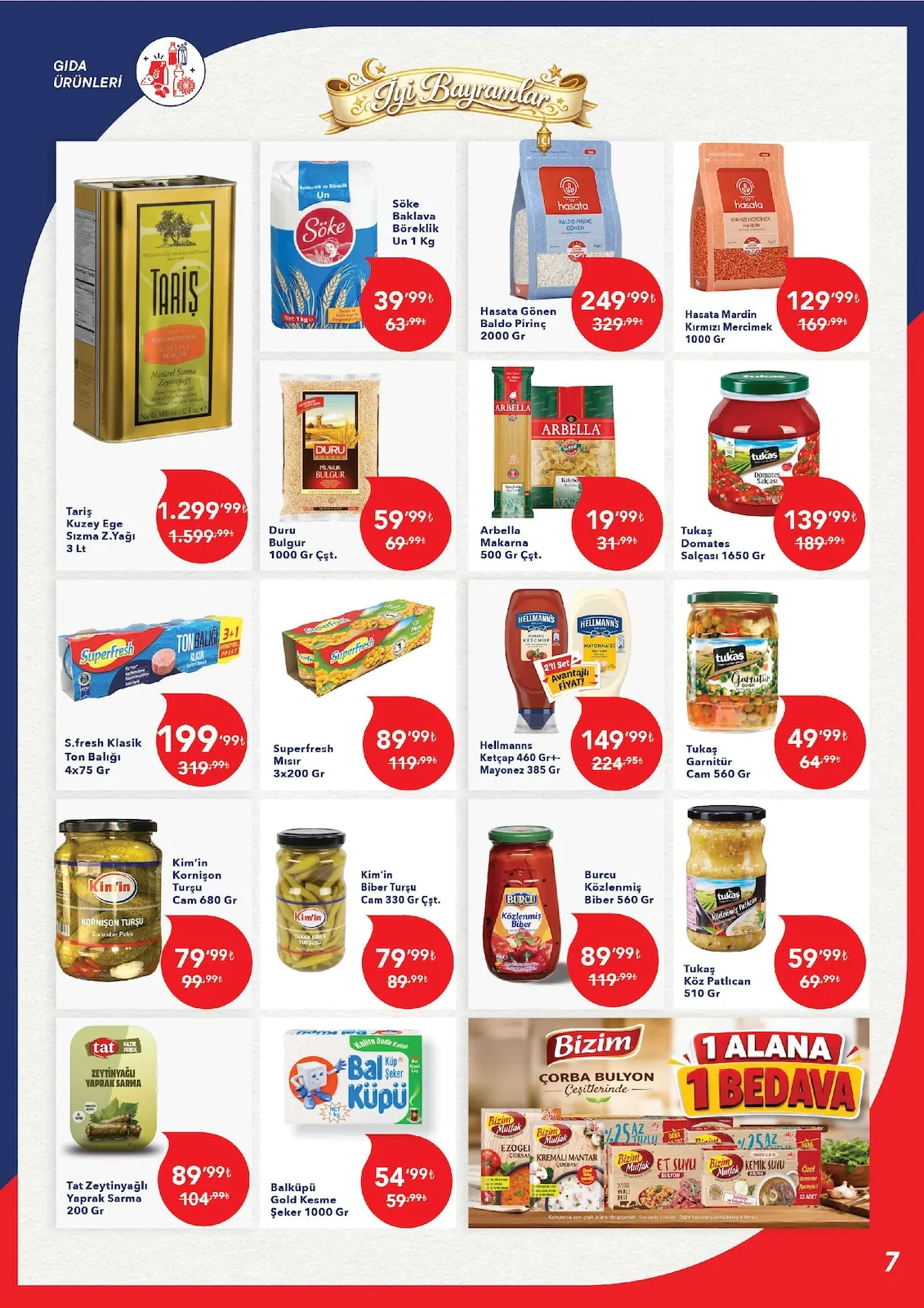 Kim Kim Market 18 Mayıs 2026 Aktüel Kataloğu sayfa 7: Superfresh Mısır 3X200 Gr, Hellmanns Ketçap 460 Gr+ Mayonez 385 Gr