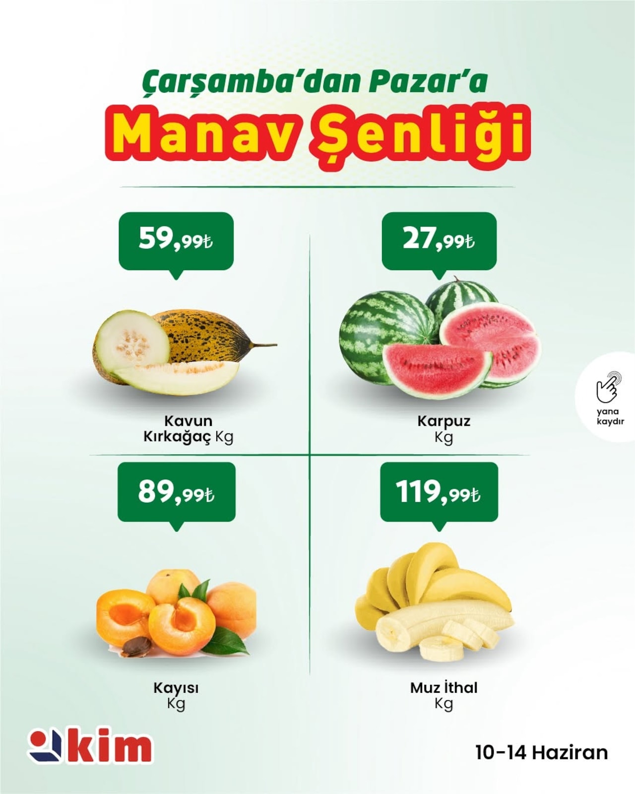 Kim Market 10 Haziran 2026 Aktüel Kataloğu broşürü