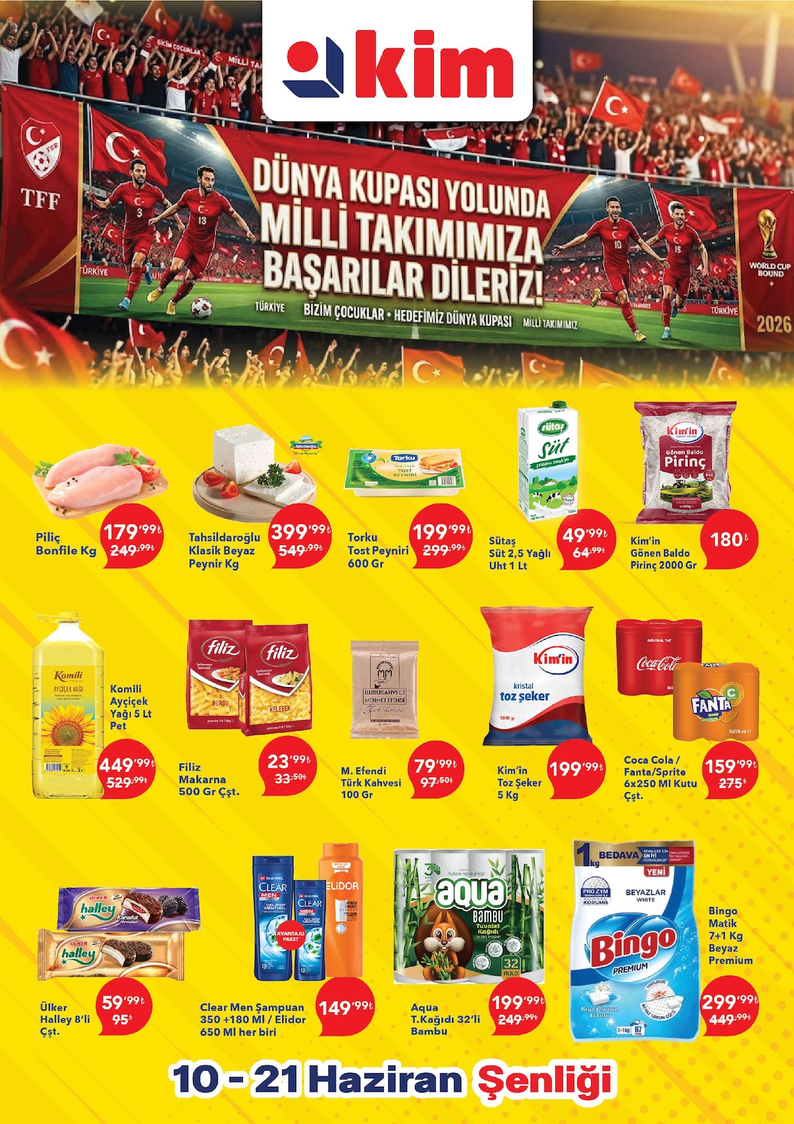 Kim Market 10 Haziran 2026 Aktüel Kataloğu broşürü
