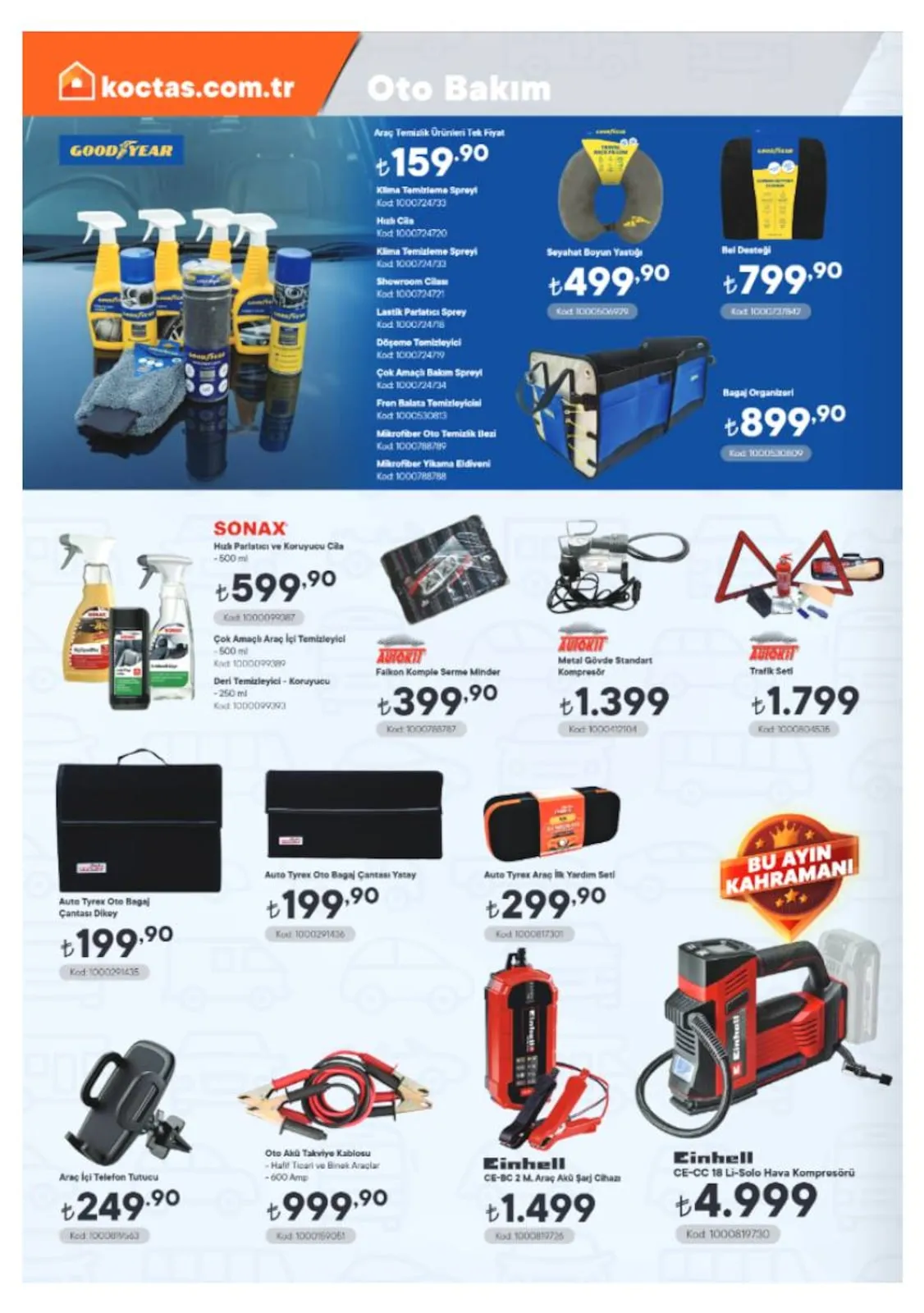 Koctascomtr Koctas.com.tr 1 Mart 2026 Aktüel Kataloğu sayfa 14: Sonax Hızlı Parlatıcı Ve Koruyucu Cila 500 Ml, Araç İçi Telefon Tutucu