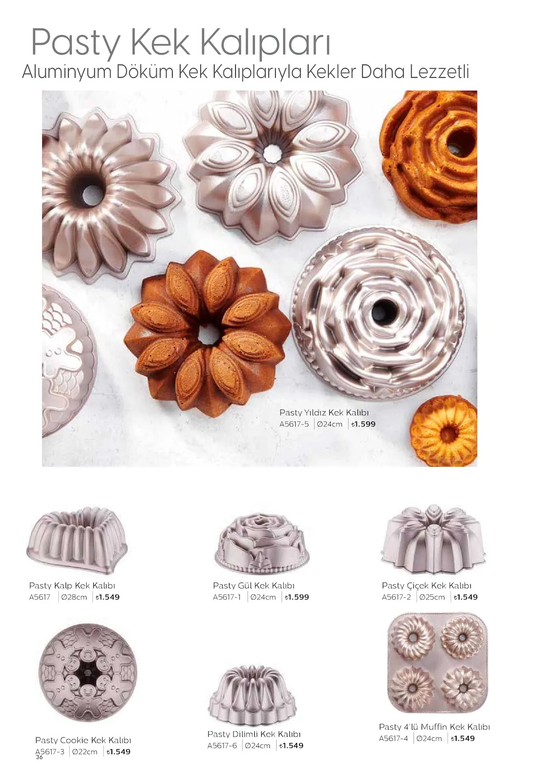 Korkmazstore Korkmazstore 1 Şubat 2026 Aktüel Kataloğu sayfa 36: Pasty Kalp Kek Kalıbı, Pasty Cookie Kek Kalıbı