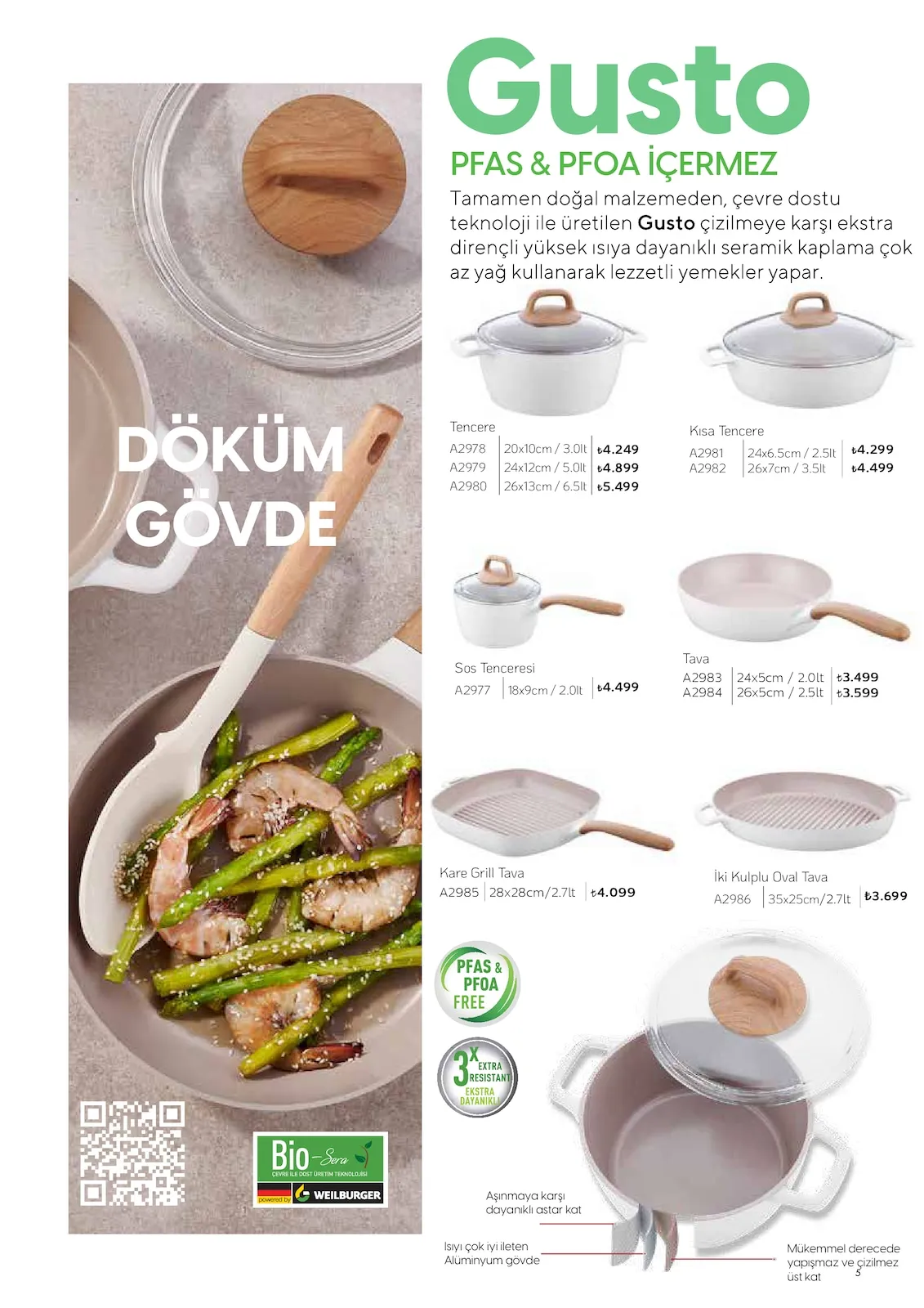 Korkmazstore Korkmazstore 1 Şubat 2026 Aktüel Kataloğu sayfa 5: İki Kulplu Oval Tava, Tava