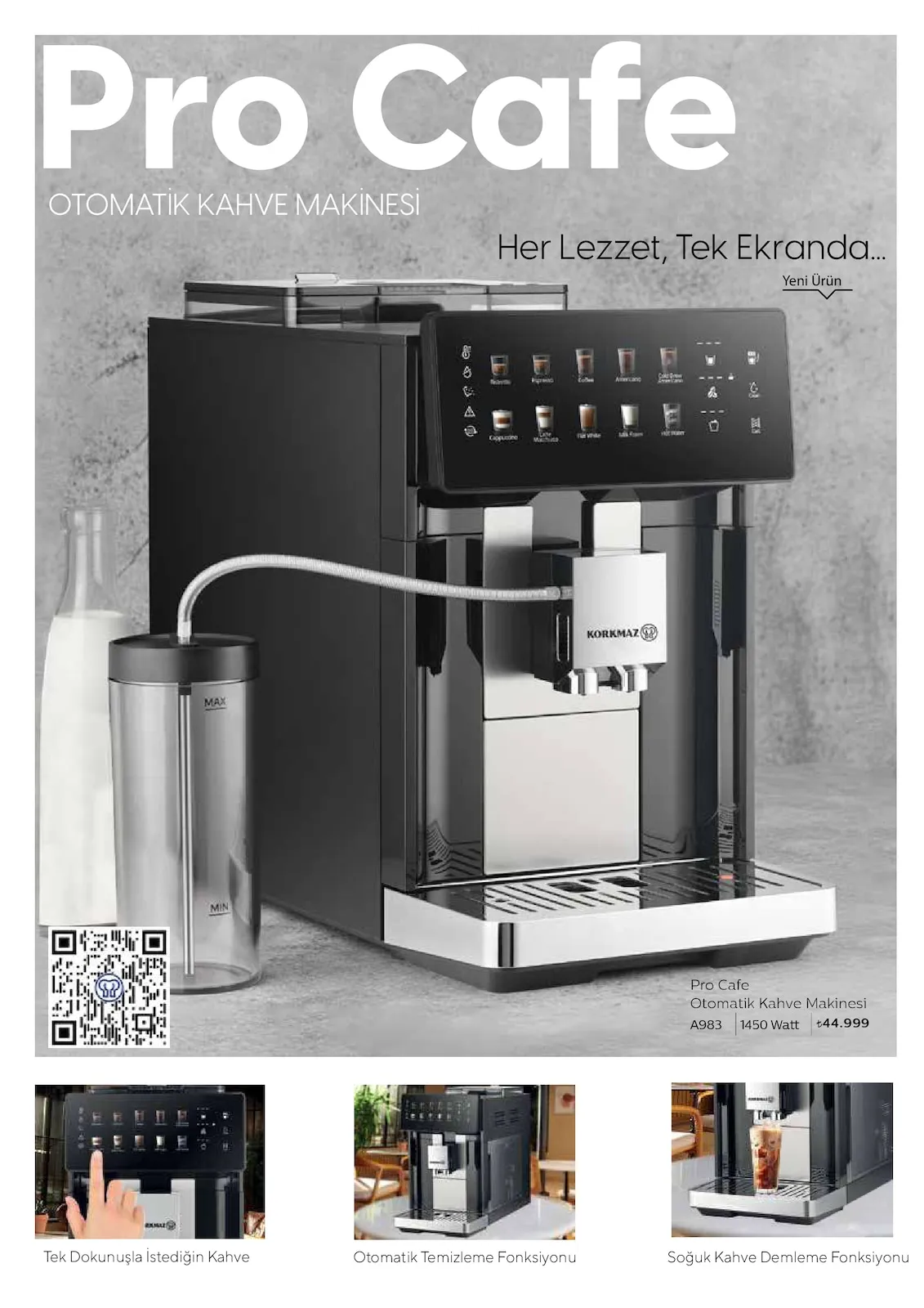 Korkmazstore Korkmazstore 1 Şubat 2026 Aktüel Kataloğu sayfa 50: Pro Cafe Otomatik Kahve Makinesi