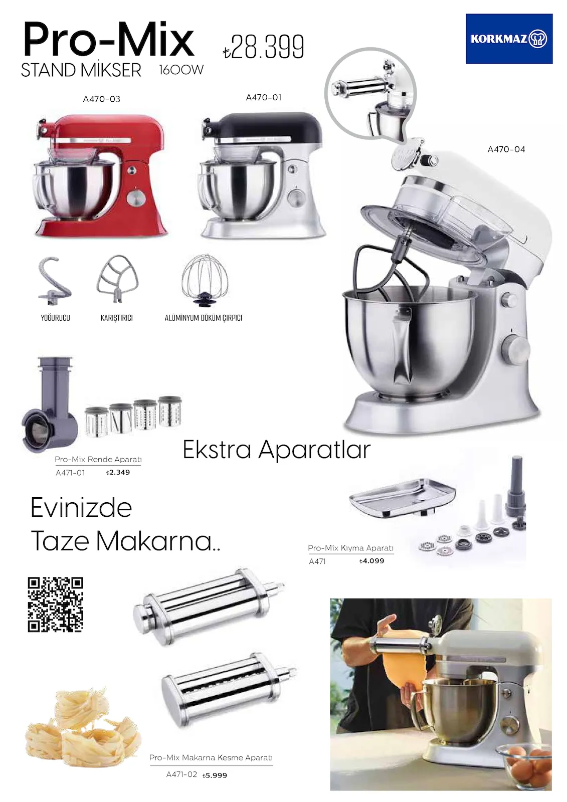 Korkmazstore Korkmazstore 1 Şubat 2026 Aktüel Kataloğu sayfa 53: Pro-Mix Kıyma Aparatı