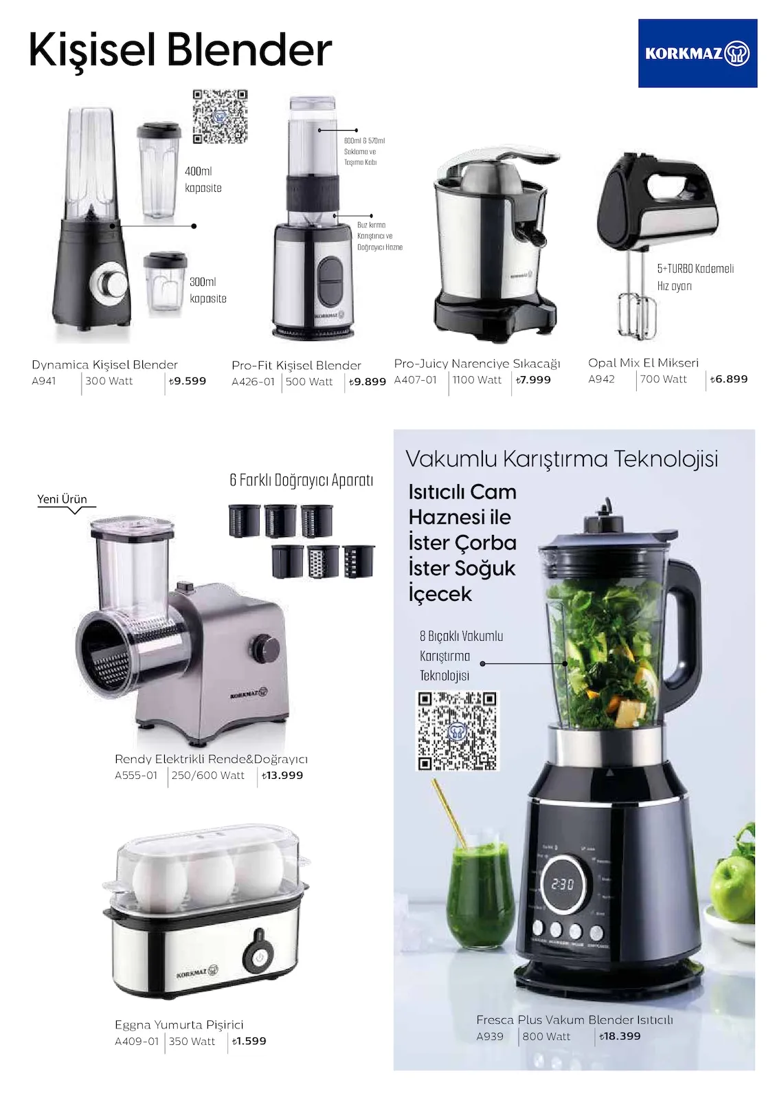 Korkmazstore Korkmazstore 1 Şubat 2026 Aktüel Kataloğu sayfa 55: Opal Mix El Mikseri, Eggna Yumurta Pişirici