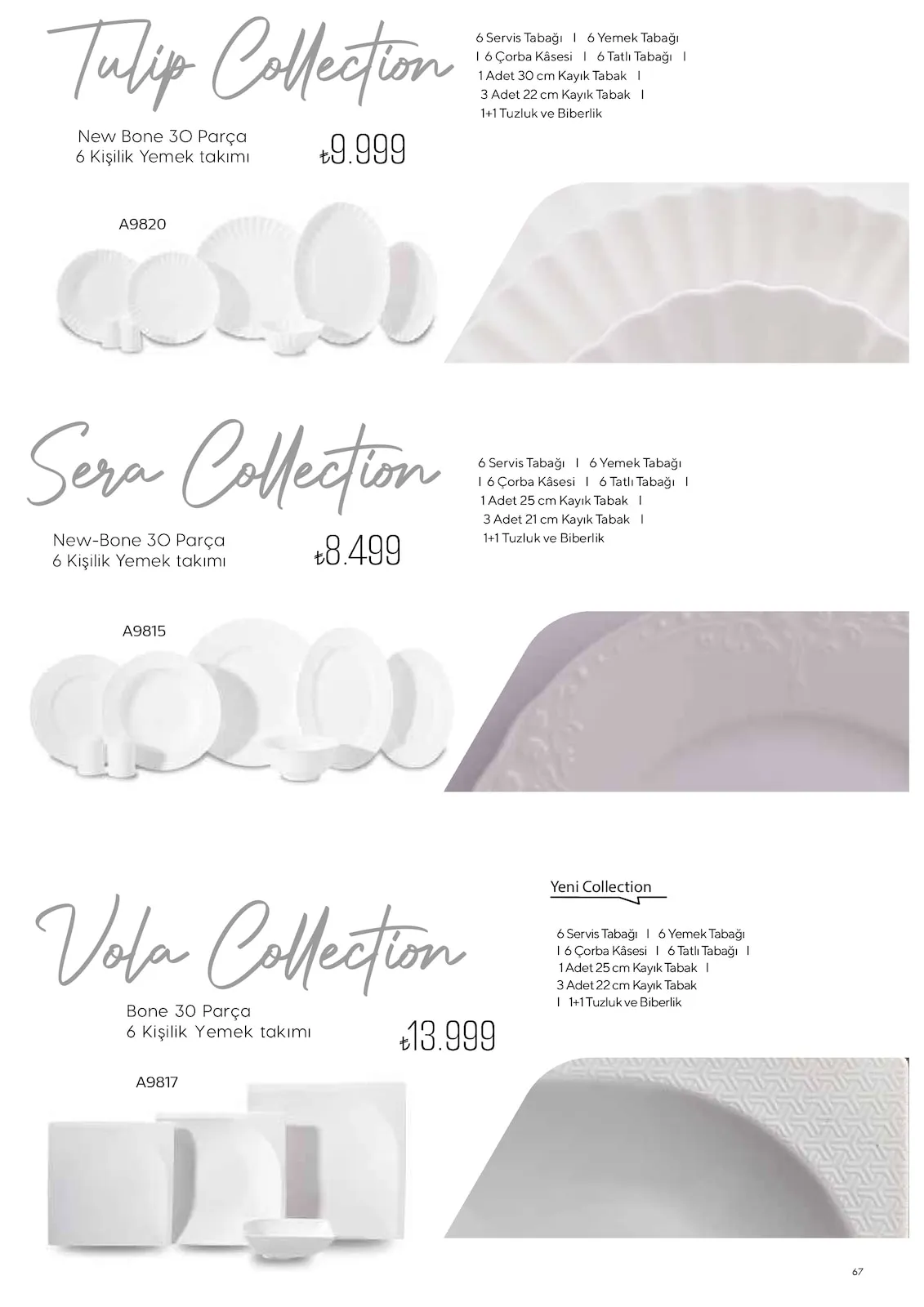 Korkmazstore Korkmazstore 1 Şubat 2026 Aktüel Kataloğu sayfa 67: New Bone 30 Parça 6 Kişilik Yemek Takımı, New-Bone 30 Parça 6 Kişilik Yemek Takımı