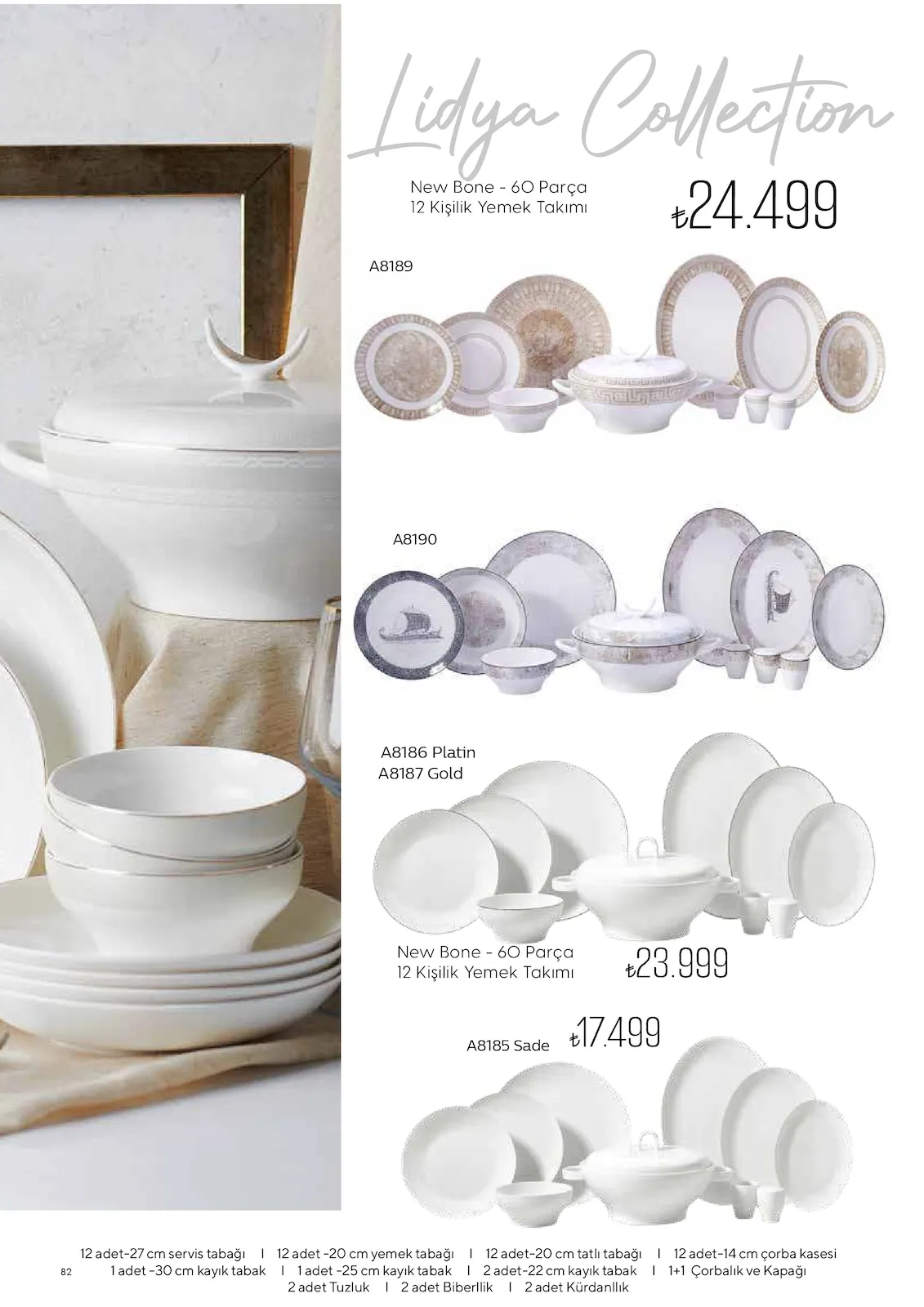 Korkmazstore Korkmazstore 1 Şubat 2026 Aktüel Kataloğu sayfa 82: Yemek Takımı