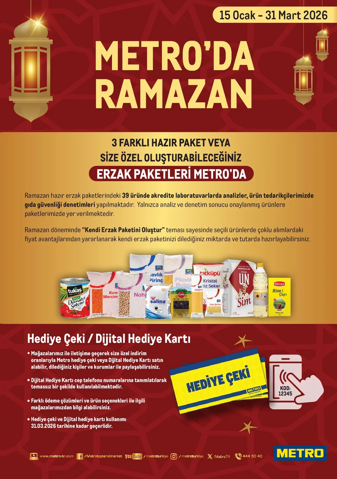 Metro Metro 15 Ocak 2026 Aktüel Kataloğu sayfa 1
