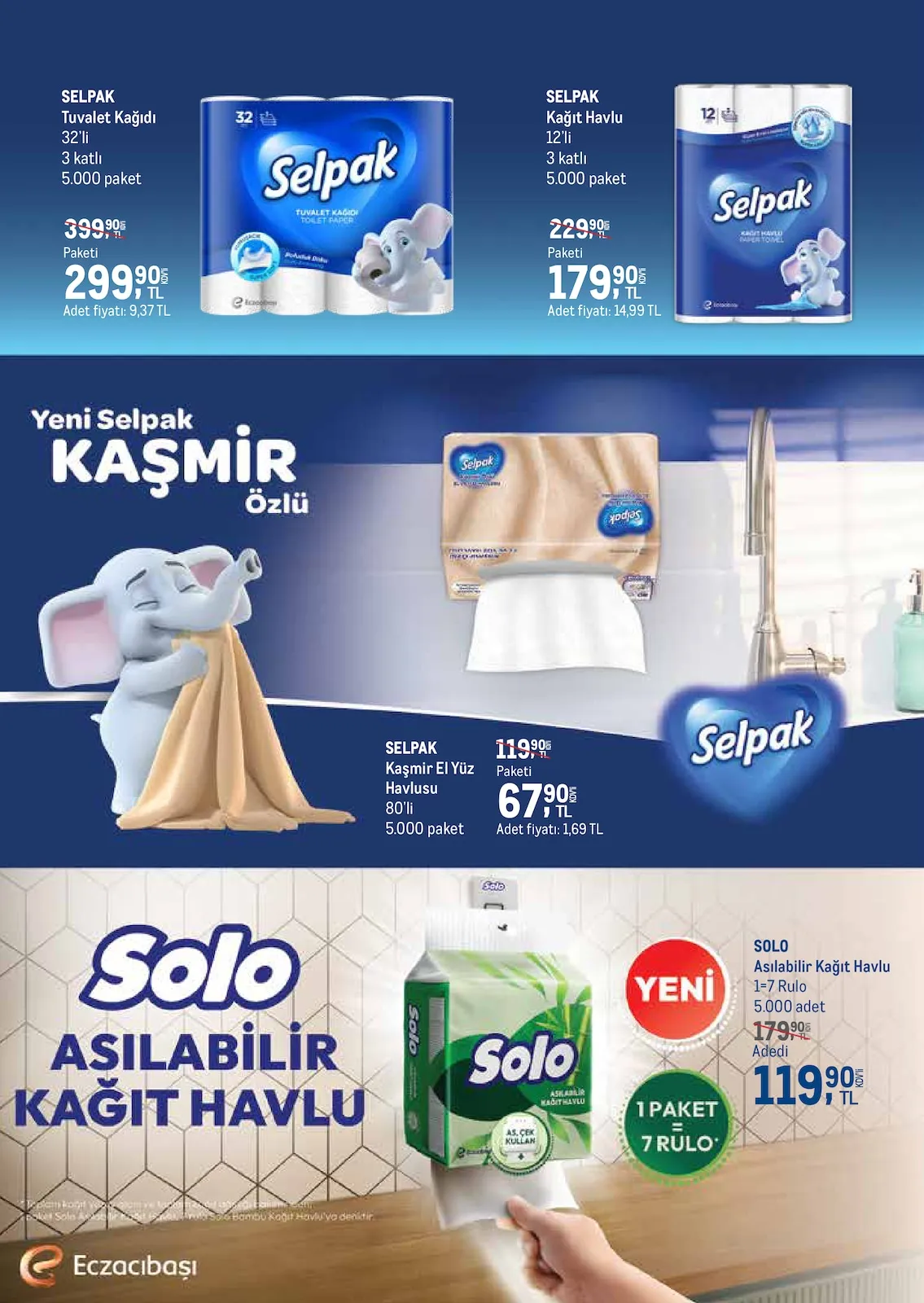 Metro Metro 1 Mart 2026 Aktüel Kataloğu sayfa 18: Selpak Tuvalet Kağıdı 32'Li, Selpak Kağıt Havlu 12'Li