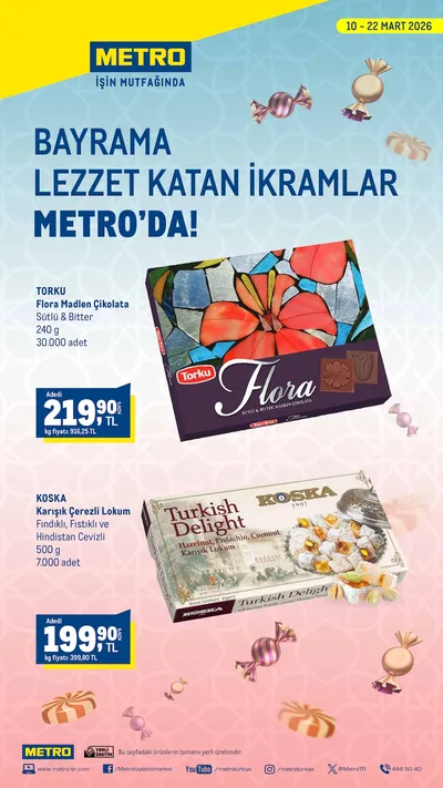 Metro 10 Mart 2026 Aktüel Kataloğu10 Mart - 22 Mart