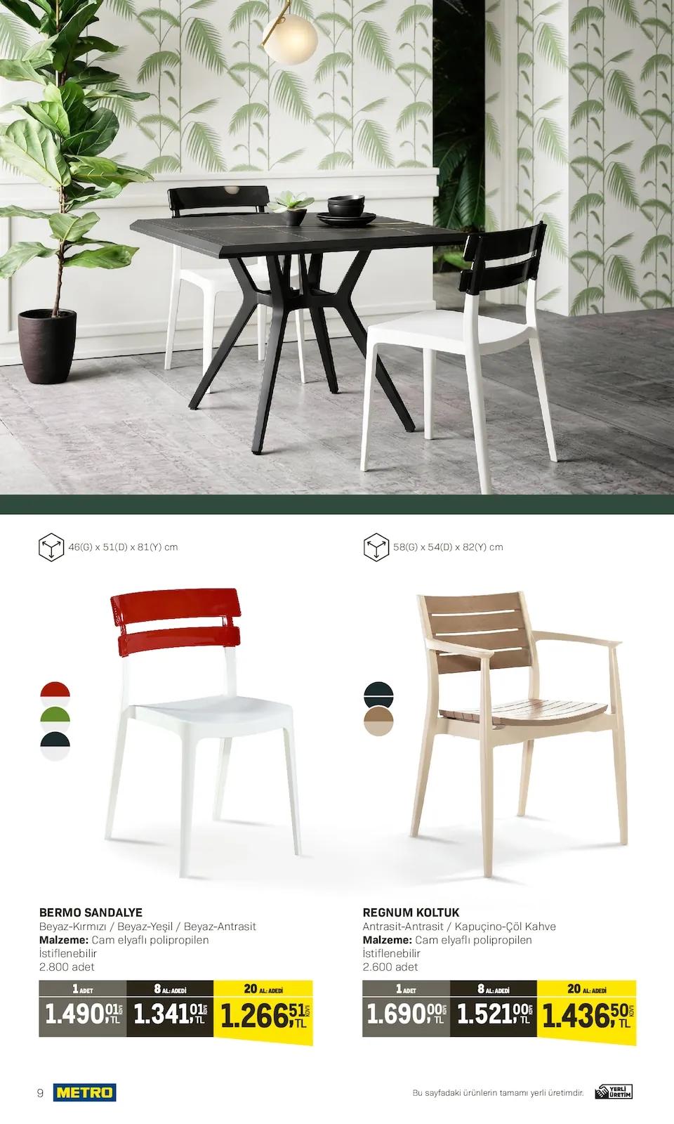 Metro Metro 10 Nisan 2026 Aktüel Kataloğu sayfa 9: Regnum Koltuk, Bermo Sandalye
