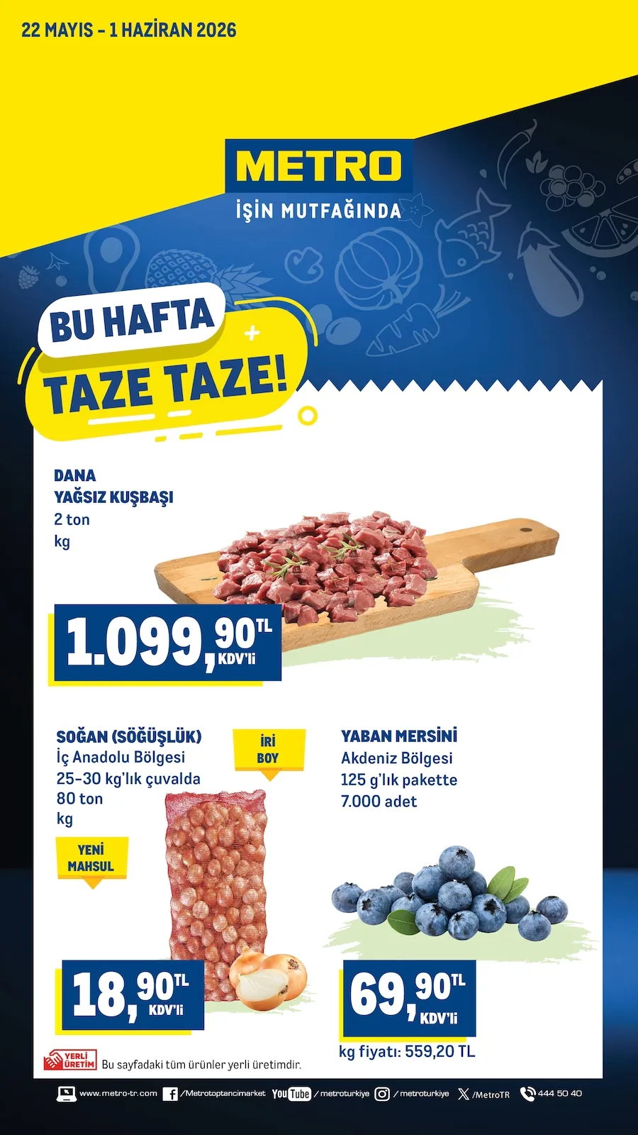 Metro Metro 22 Mayıs 2026 Aktüel Kataloğu sayfa 1