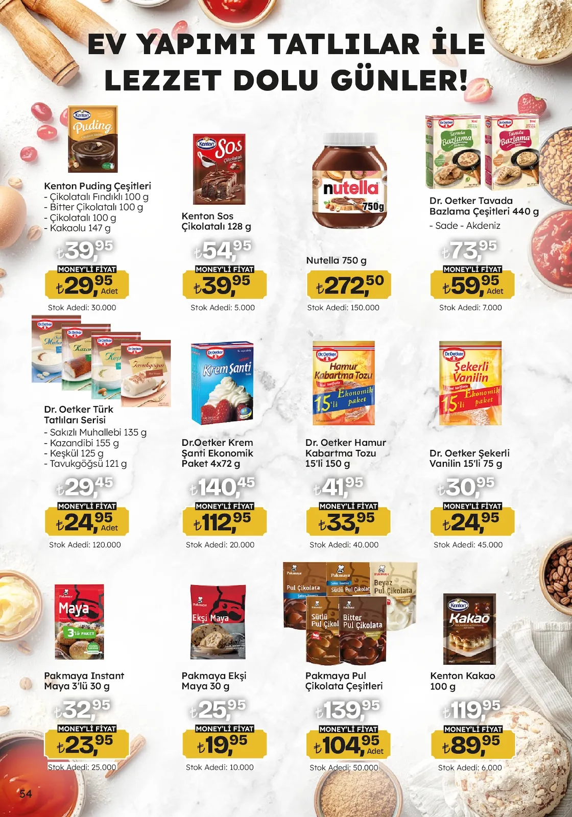 Migros Migros 12 Şubat 2026 Aktüel Kataloğu sayfa 54: Dr. Oetker Türk Tatlıları Serisi, Nutella 750 G