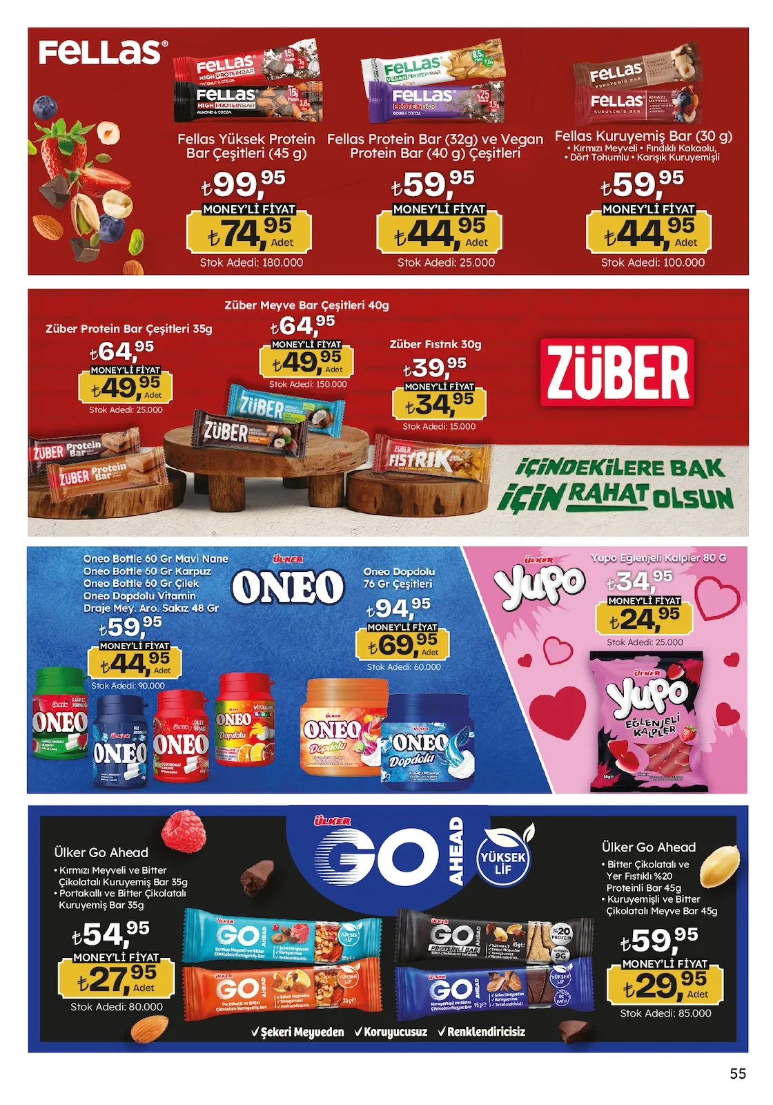 Migros Migros 12 Şubat 2026 Aktüel Kataloğu sayfa 55: Fellas Protein Bar (32G) Ve Vegan Protein Bar (40 G) Çeşitleri, Fellas Kuruyemiş Bar (30 G)