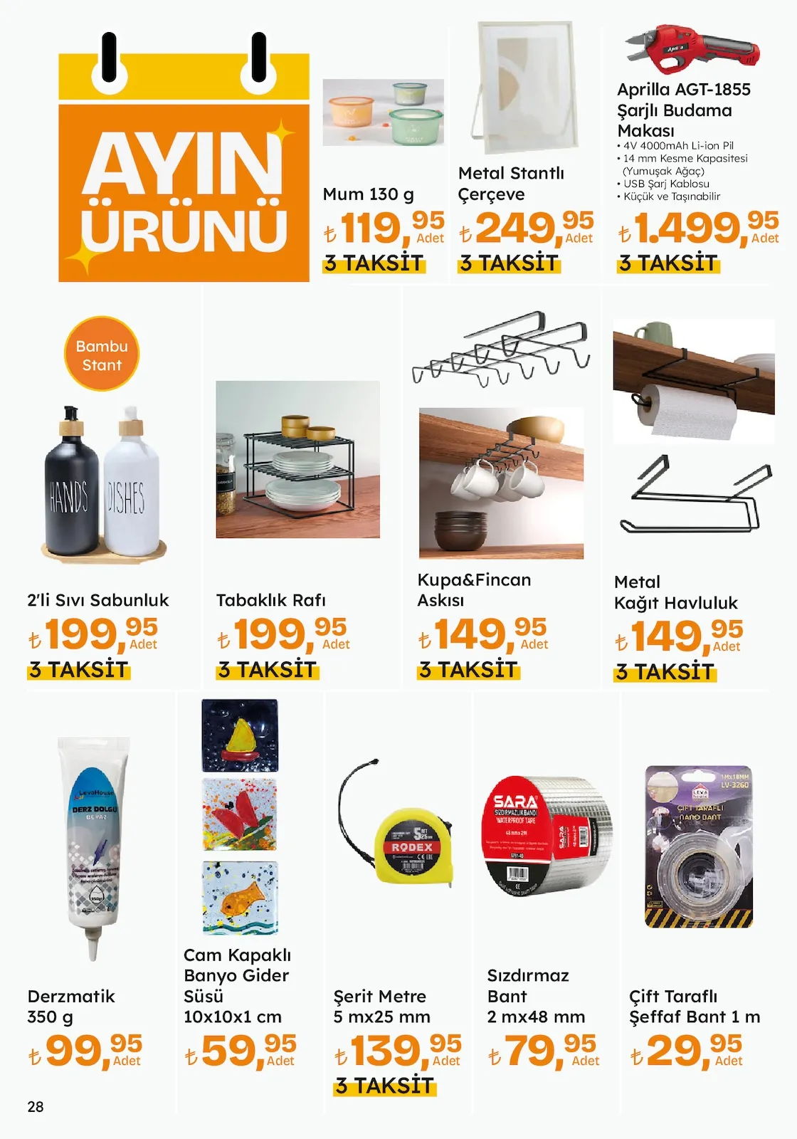 Migros Migros 26 Şubat 2026 Aktüel Kataloğu sayfa 28: Metal Stantlı Çerçeve, Aprilla Agt-1855 Şarjlı Budama Makası