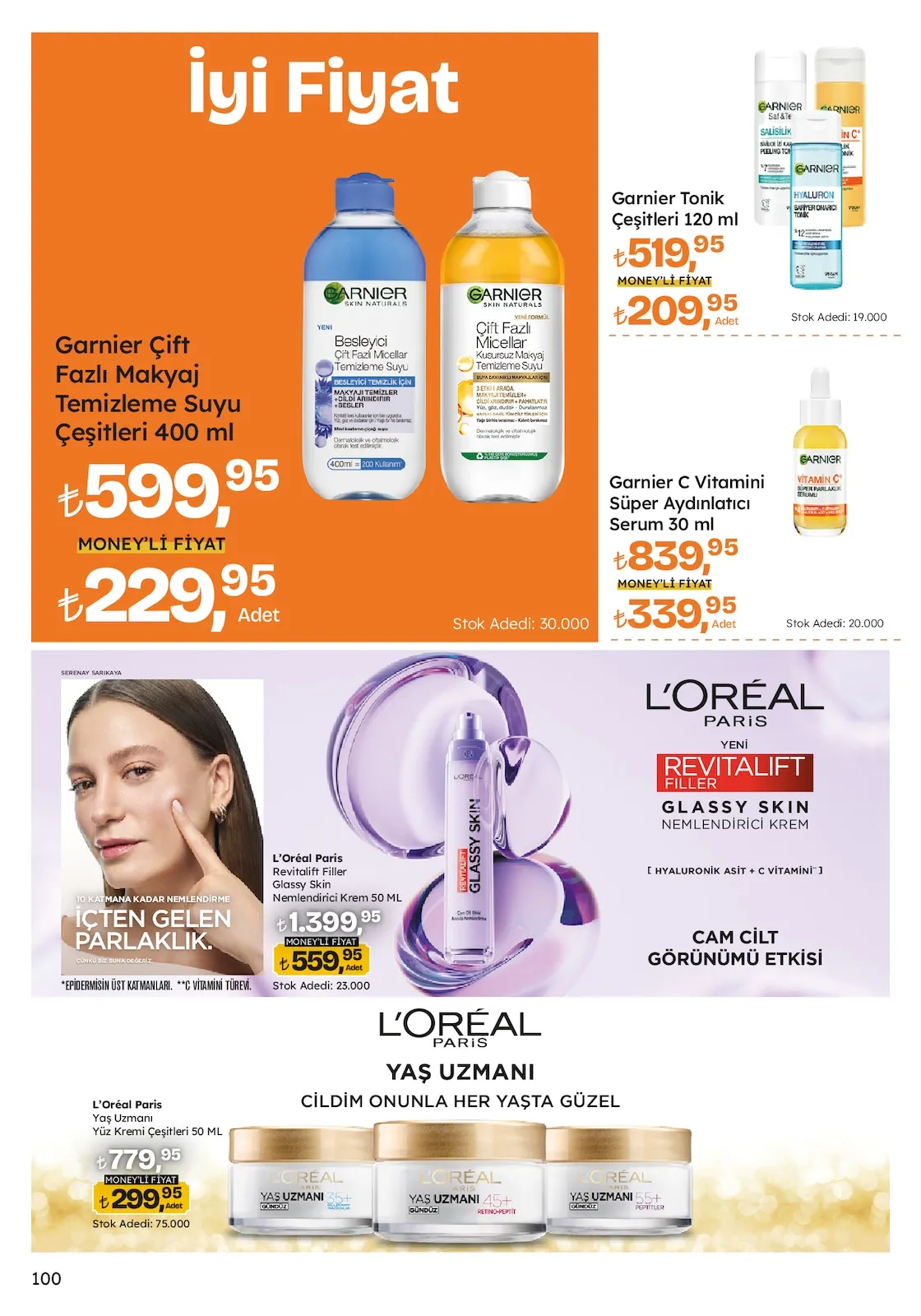 Migros Migros 12 Mart 2026 Aktüel Kataloğu sayfa 100: Garnier C Vitamini Süper Aydınlatıcı Serum 30 Ml, Garnier Tonik Çeşitleri 120 Ml